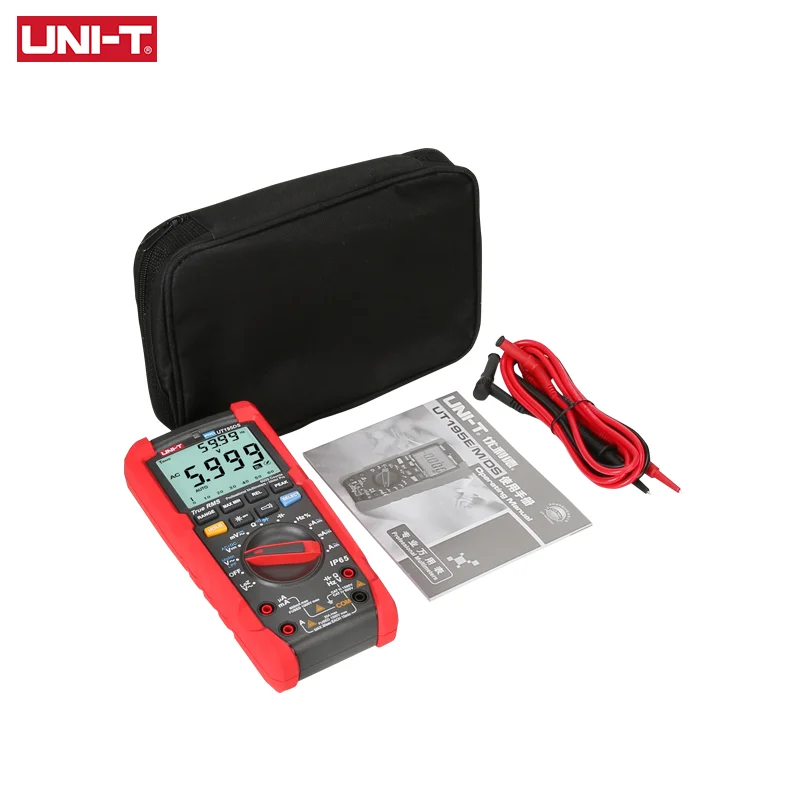UNI-T UT195DS Industrial Digital Multimeter Professional Tester Waterproof IP65 Flashlight AC DC LOZ Motor Phase Voltage Test