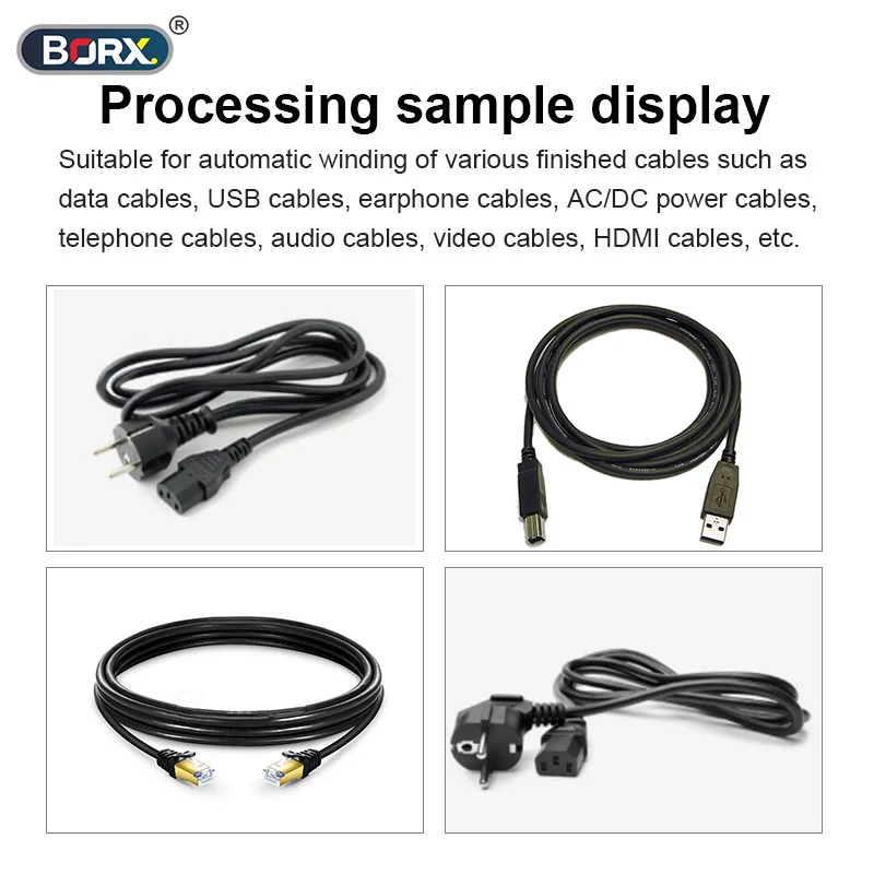 آلة لف الأسلاك الأوتوماتيكية بالكامل عالية السرعة من BORX، لمختلف آلات لف الأسلاك مثل خطوط البيانات الإلكترونية للكمبيوتر