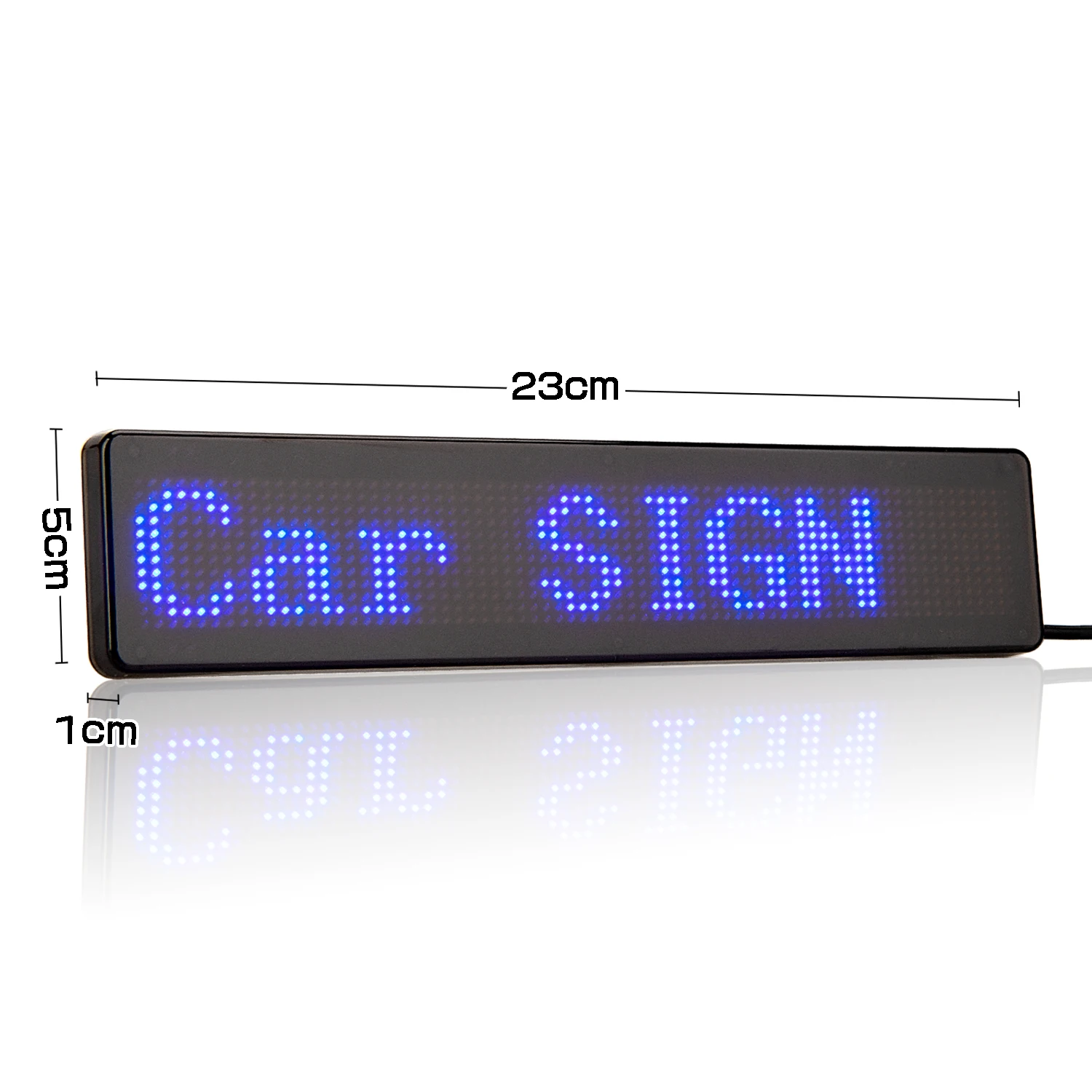 Bluetooth APP 23CM 12*72 Pixel LED Car Sign Board Programmable Scrolling Text  Led Display Board Car Rear Window Multi-Language