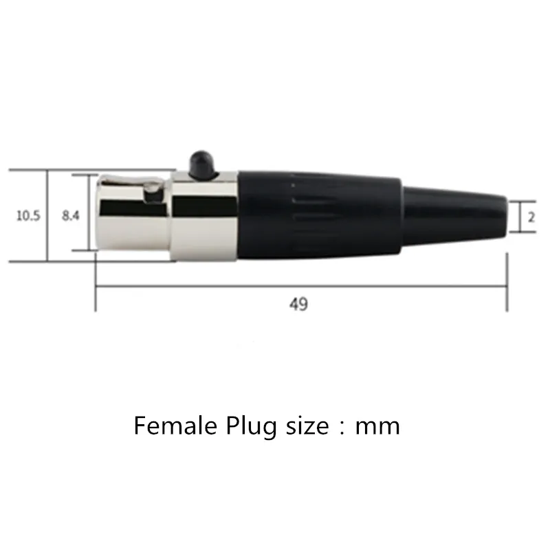 1Pc Mini XLR Connector การบิน,หญิง,สังกะสีอัลลอยด์ + ทองแดง Pins,3 4 5 Pins สำหรับไมโครโฟนเชื่อมต่อวิดีโอ