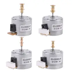 DC 9-12V 3-Speed 33/45/78 RPM Metal Turntables Motor 25 mm Mounting Holes Compatible with Turntable Record Player Motor 24BB