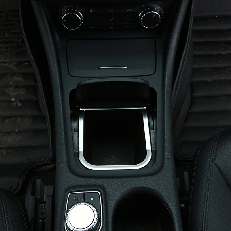 ABS Chrome,Center Console Storage Box Frame Trim,For Mercedes Benz CLA GLA A Class B200 A180 W176 W117 C117,Interior Accessories