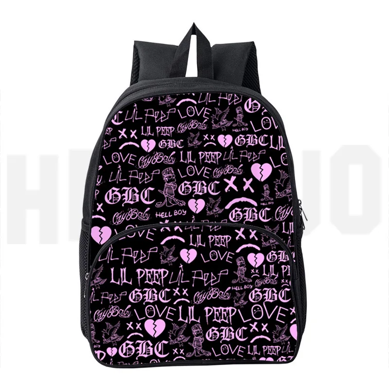 Backpack Women Lil Peep 3D Printed Fashion Student Laptop Children Backpacks Large Capacity School Bag for Teenage Travel Bag