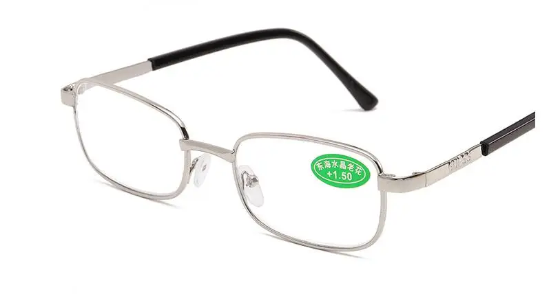 Echte Glaslinse Natürliche Diamant Kristall Lesebrille Männer Frauen Unzerbrechliche Presbyopie Brille Anti-Scratch Dioptrien Brillen – Detail 5