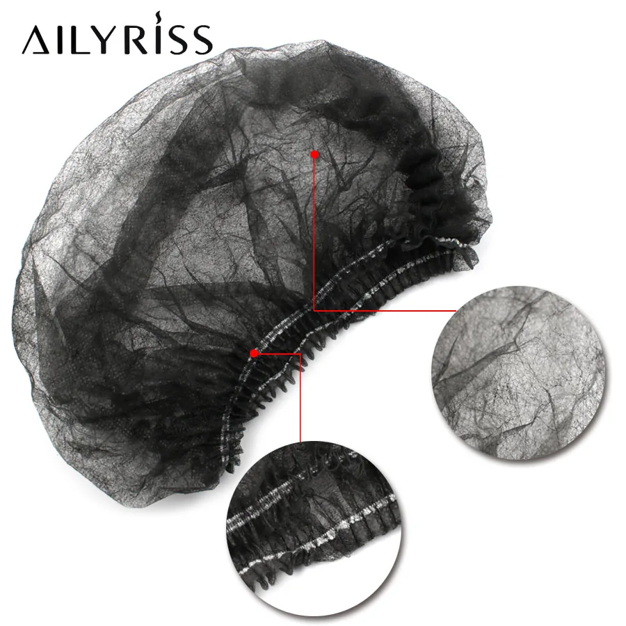 일회용 헤드 커버 캡 헤어 네트, 속눈썹 연장 접목용, 부직포 방진 모자, 뷰티 액세서리, 20/40 개