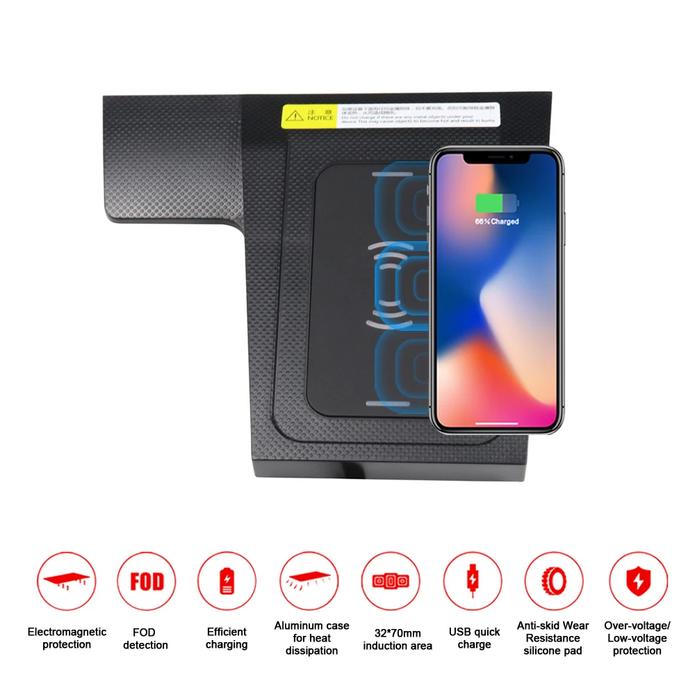 

Aotsr QI Wireless Car Charger For Honda Avancier/UR-V 2017+ Intelligent Infrared Fast Wireless Sensitive Charging Phone Holder