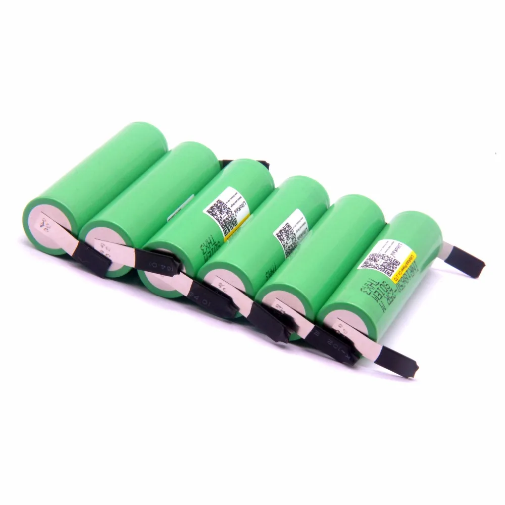 100PCS liitokala 18650 battery INR18650-25R 2500mAh battery 3.6V discharge 20A dedicated electronic cigarette +DIY Nicke