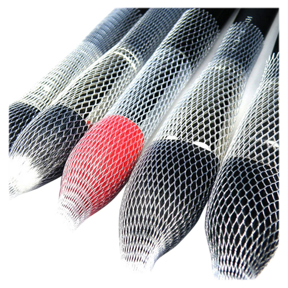 100/200PCS Makeup Brushes Netting Protective Cover Set Rose Bud Shaped Storage Mesh Sheath Protectors Cosmetics Makeup Tool