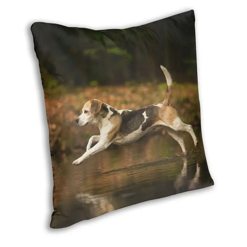 Cute Beagle Dog Cushion Cover Two Side Printing Animal Pattern Floor Pillow Case for Living Room Fashion Pillowcase Home Decor