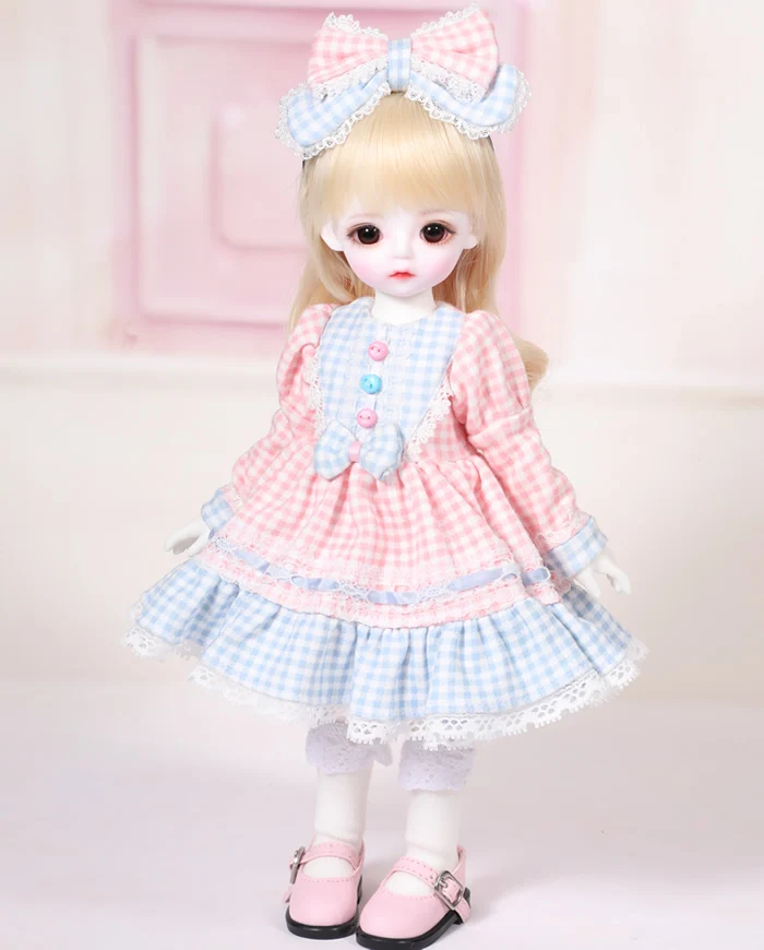 1/6 scale BJD doll cute kid girl BJD/SD Resin figure doll DIY Model Toy gift. full set with Clothes,shoes,wig A0163Cream YOSD