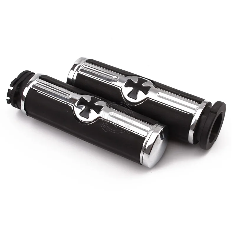 1pair Black Motorcycle Cross Logo 25mm 1\