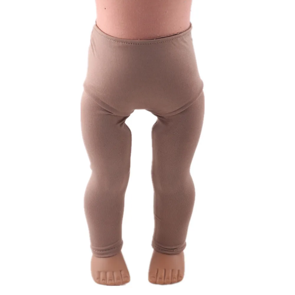 Doll Clothes Solid Color Leggings Casual For 18 Inch American Doll 43cm Baby Doll Clothes, Generation, Gift This is a DropShip