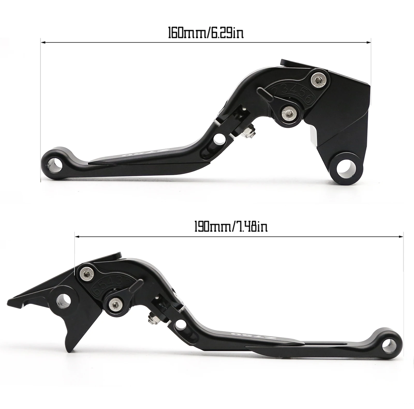 Aluminum Motorcycle Folding Extendable Brake Clutch Lever Handle Hand Grip For Kawasaki Z750 Z 750 2004-2006 2004 2005 2006