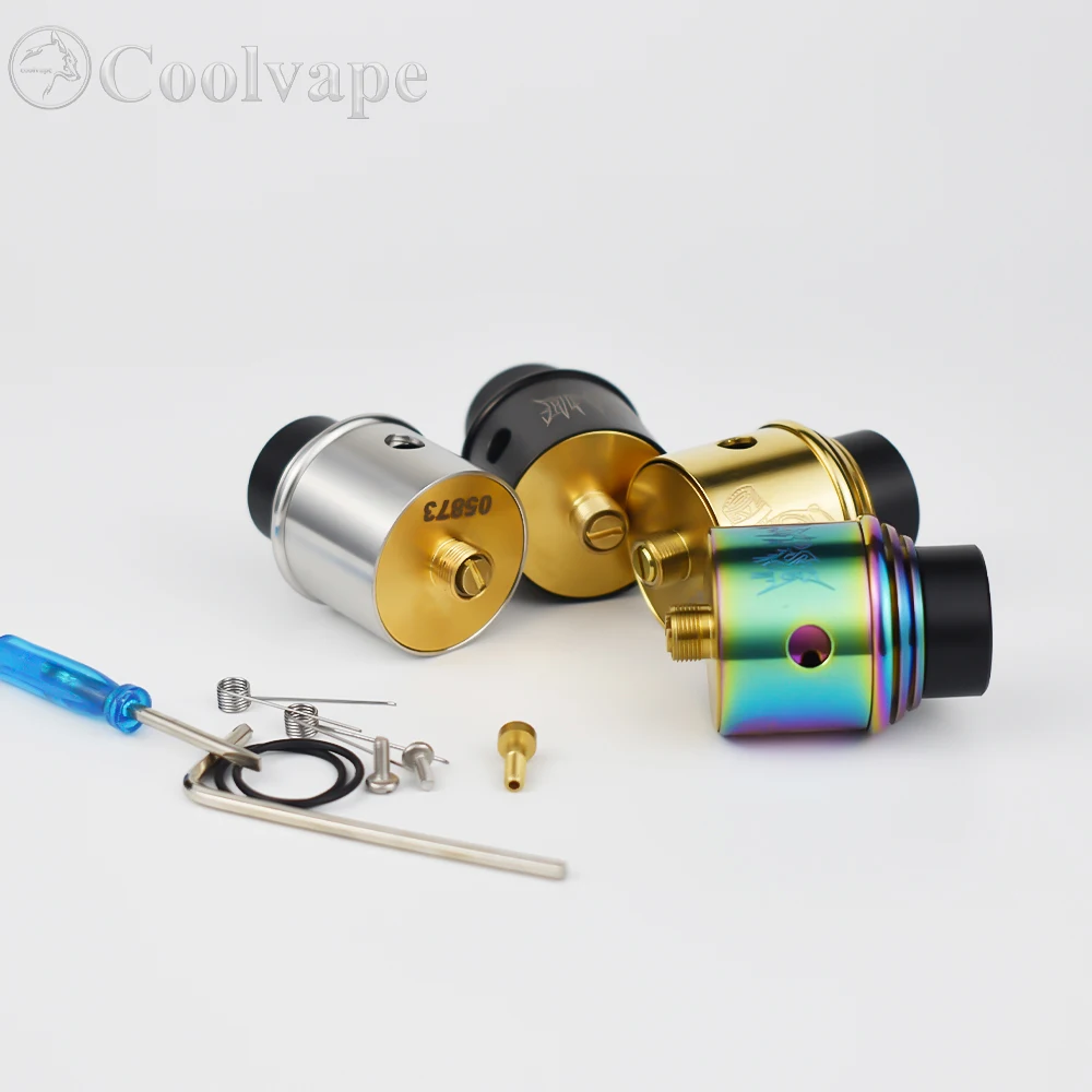 Apocalypse GEN 2 RDAกับSquonk BF PIN 24มม.ทองเหลืองดาดฟ้าขดลวดคู่Rebuildable Vaporize 510ด้ายE-บุหรี่ถังAtomizer