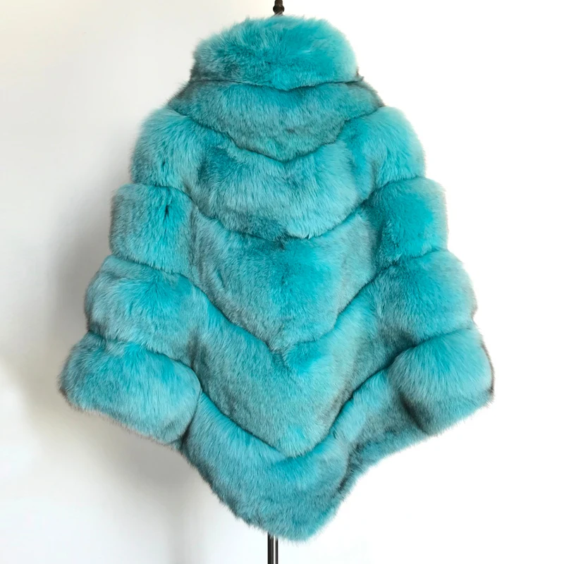 BFFUR Real Fur Coat สำหรับสตรีธรรมชาติขนสัตว์ Ponchos และ Capes ทั้งหมดผิวปกคลุมผู้หญิงฤดูหนาวเสื้อแฟชั่น