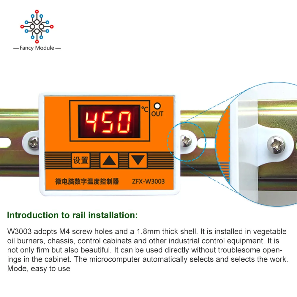 ZFX-W3003 Micro Temperature Controller Thermostat Thermoregulator Heating and Cooling Intelligent Incubator Water Temp Regulator