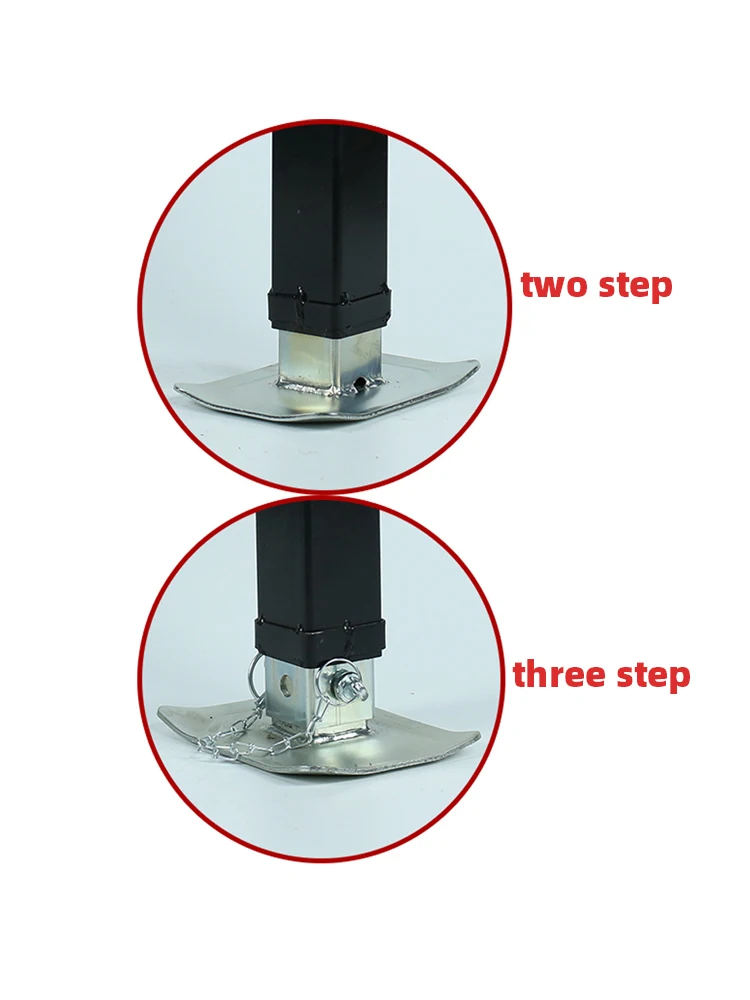 EgoTrailer 7000lbs vento lateral reboque quadrado JACK COM PLACA DE ALIMENTAÇÃO HEAVY DUTY TRAILER BOAT DROP LEG solda no suporte de gato