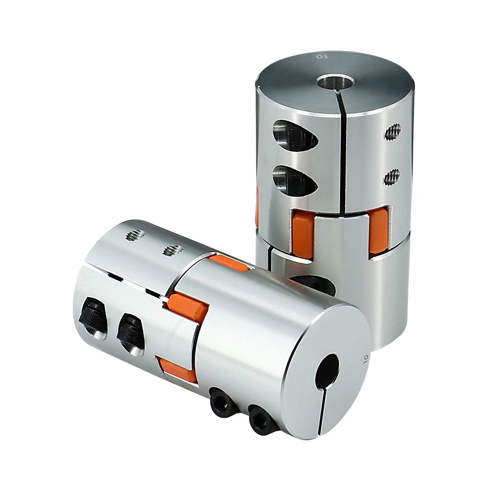 Penghubung Batang Rahang Motor CNC Kopling Poros Plum Laba-laba Fleksibel LF-B-D25L30 Lubang Dalam 5Mm-14Mm Kopling Elastis