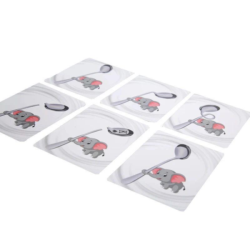 Spoon Cards Set Magic Tricks Special Cards Spoon-Changing Cards Close Up Magic Props Easy Magic Tricks Professional Magic