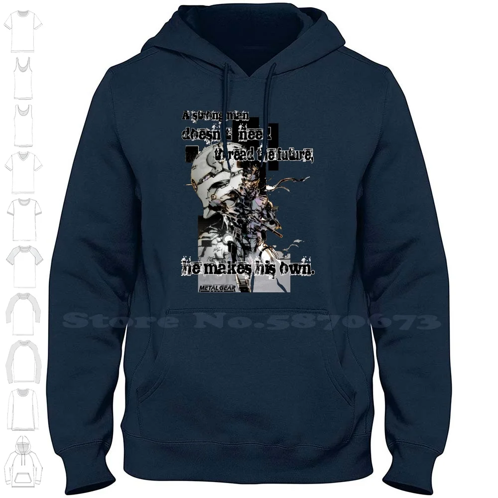 The Snake 100% Cotton Hoodie T-Shirt Metal Gear Ground Zeroes Phantom Pain Snake Liquid Solidus Hideo Kojima Tactical Espionage