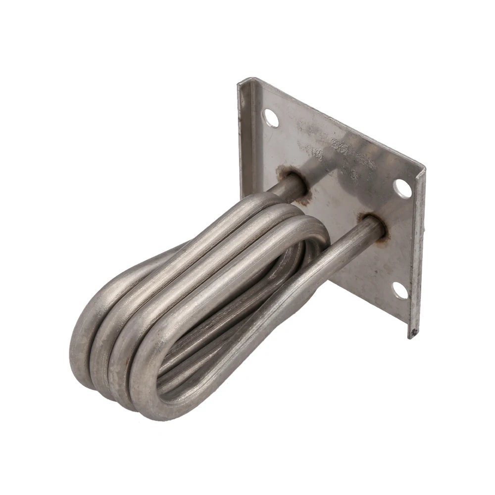 3300W 240V Electric Heating Element for Electric Barrels SUS304 , Squre Cap Size 65x60mm Steam Can Tubular Element
