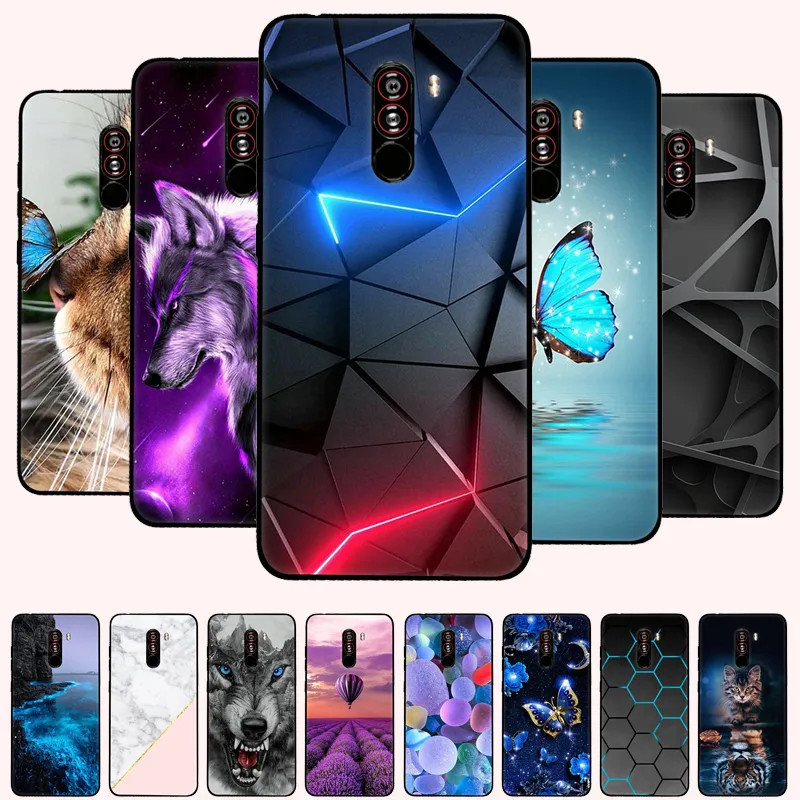 

For xiaomi mi pocophone f1 Case Silicon Back Cover Phone Case for xiaomi poco F1 Cases Pocofone F1 6.18 inch Soft bumper coque