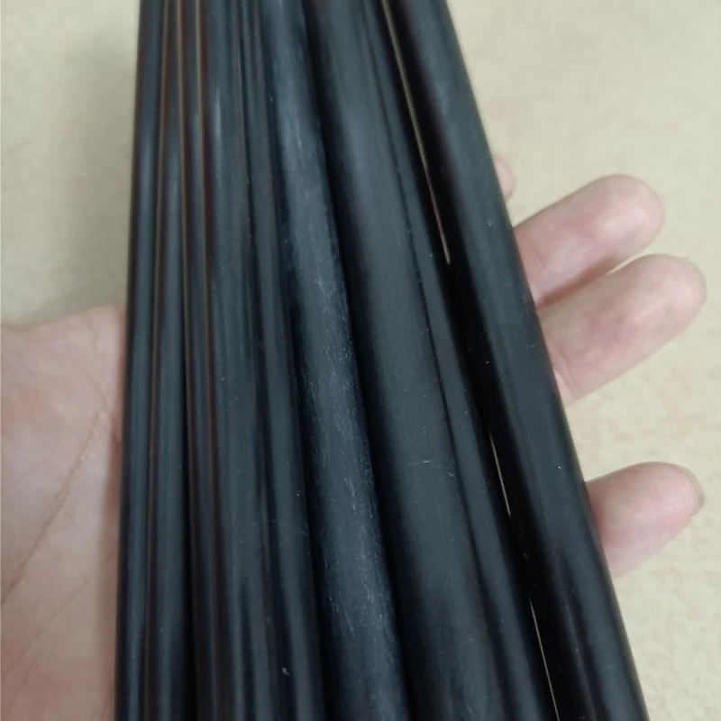 10Pcs Black Hollow Fiberglass Rod Glass Fiber Tube 3mm 4mm 5mm 6mm 7mm 8mm 10mm 12mm 25mm Insulation Material Lenght 500mm