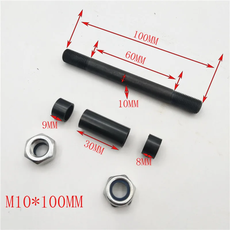 Wheel Axle front or rear 10X100mm  10X145mm 10X160MM for 200X50 Wheel Dolphin 8*2 inch Electric Scooter Tire