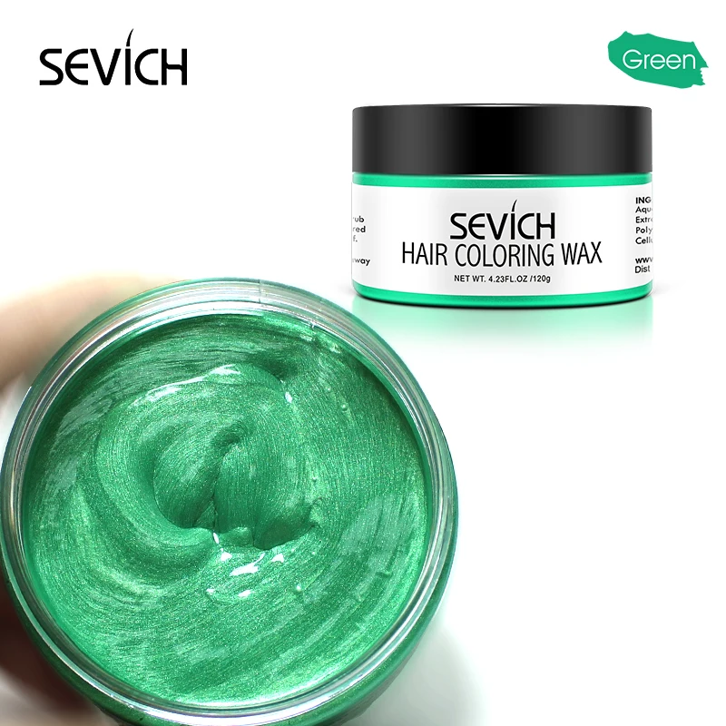 Sevich Fashion Temporary 10 Colors Hair Wax Dye Cream Styling Pomade Blue Color Hair Strong Hair Dye Cream for Women/Men