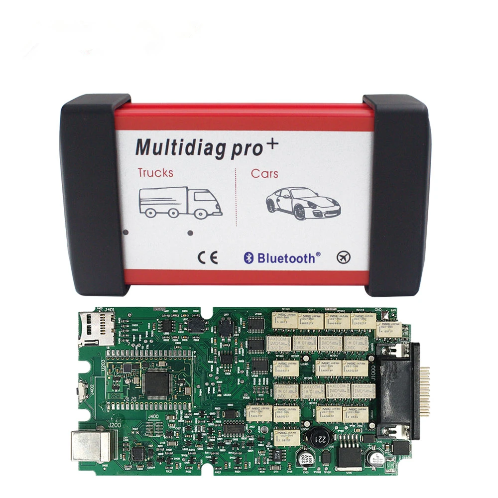 A+++ Single Board Multidiag Pro 150 TCS Pro OBD2 Bluetooth Scanner V4.3 FW 3201 For Car Truck Diagnostic Tool Until 2023