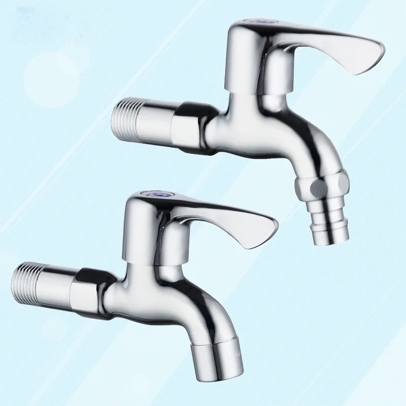 Copper Medium-length Washing Machine Faucet Wholesale Quick-open Mop Pool Faucet DN15 Faucet