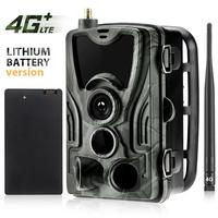 4G FTP SMTP MMS SMS Control 20MP Hunting Trail Camera HC801LTELI with Lithium Battery Wireless Wildlife Cameras 0.3S Trigger