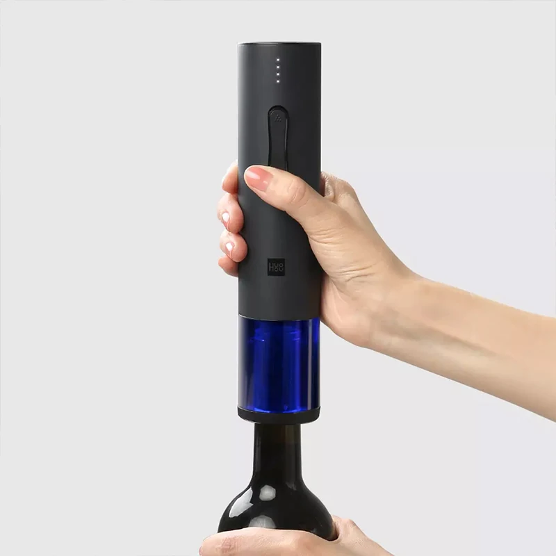 Huohou Automatic Red Wine Bottle Opener Cap Stopper Fast Decanter Electric Corkscrew Foil Cutter Cork Out Tool From Youpin Mall