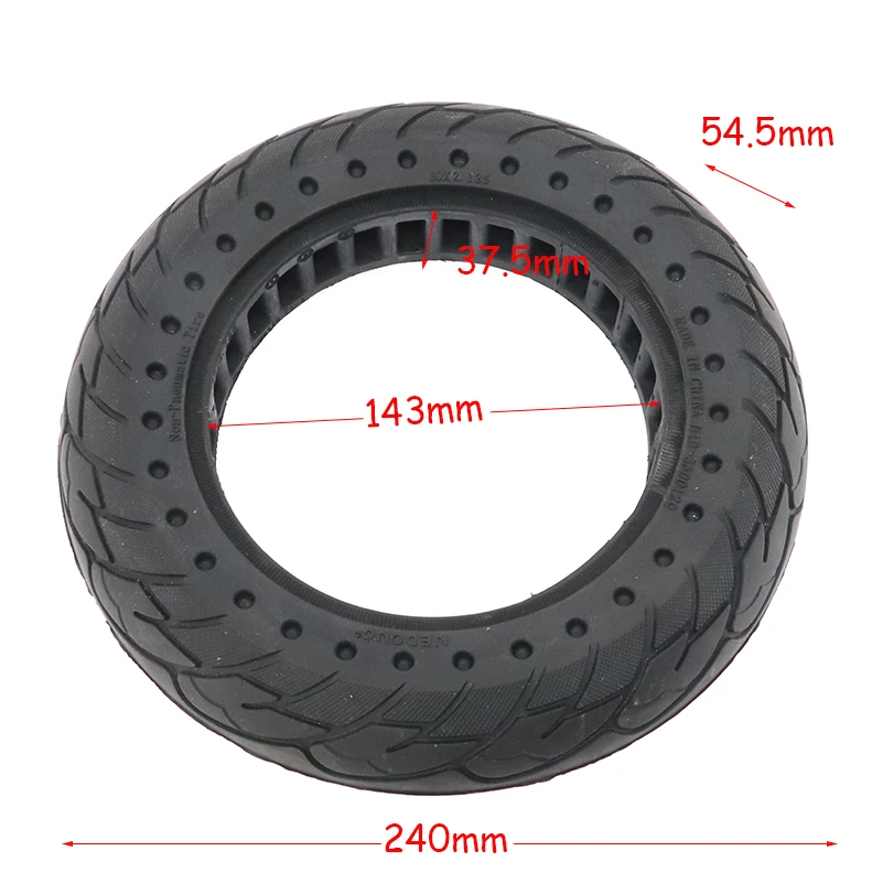 10 Inch 10x2.125 Solid Tyre 10*2.125F Honeycomb Puncture Proof Wheel Tire for Smart Electric Balancing Scooter