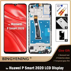 Oryginalny dla Huawei P Smart 2020 ekran LCD ekran dotykowy Digitizer zgromadzenie dla Huawei POT-LX1/POT-LX1AF/POT-LX2J z ramą