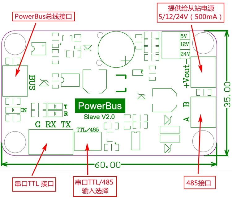 Imagem -05 - Powerbus Fogo segundo Ônibus Pb620 Placa de Controle Principal Pb331 Sub-placa Módulo Escravo Modbus