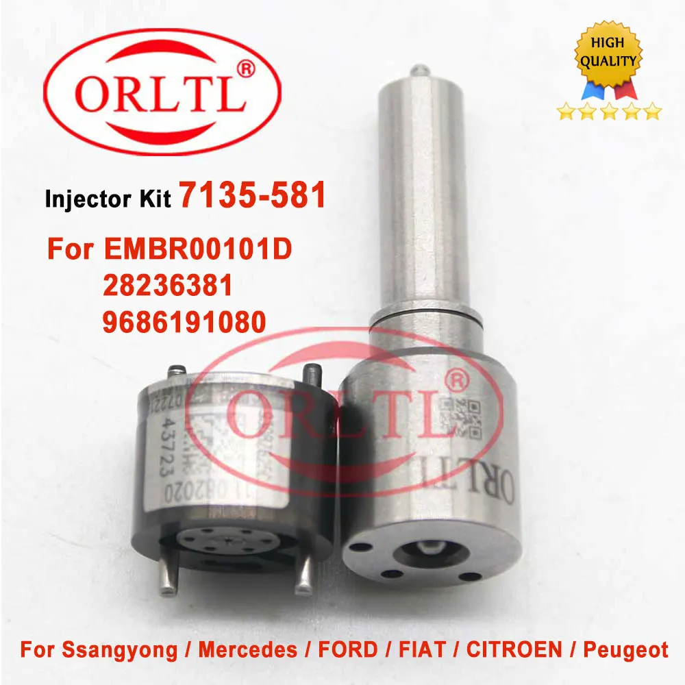 

NOZZLE G341 L341PBD L341PRD INJECTOR VALVE 9308-625C REPAIR KITS (7135-581) FOR 28236381 EMBR00101D 9686191080 9686191080