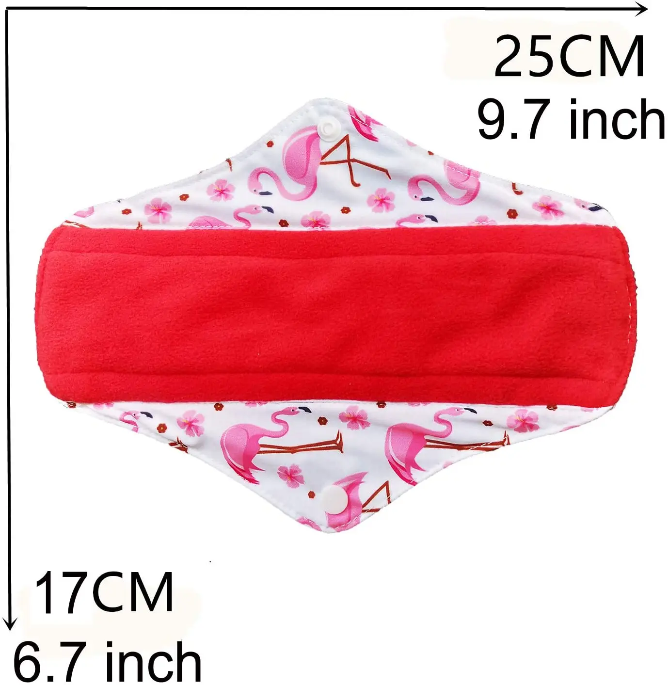 6pcs Women Reusable Sanitary Pads Washable culotte menstruelle absorbante blinx Cloth Menstrual Pads/Regular Flow + 1pc Wet Bag