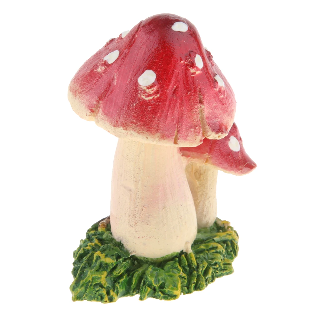 Fairy Garden Decor Mushroom Statue & Fairy Miniature Figurines Resin Crafts