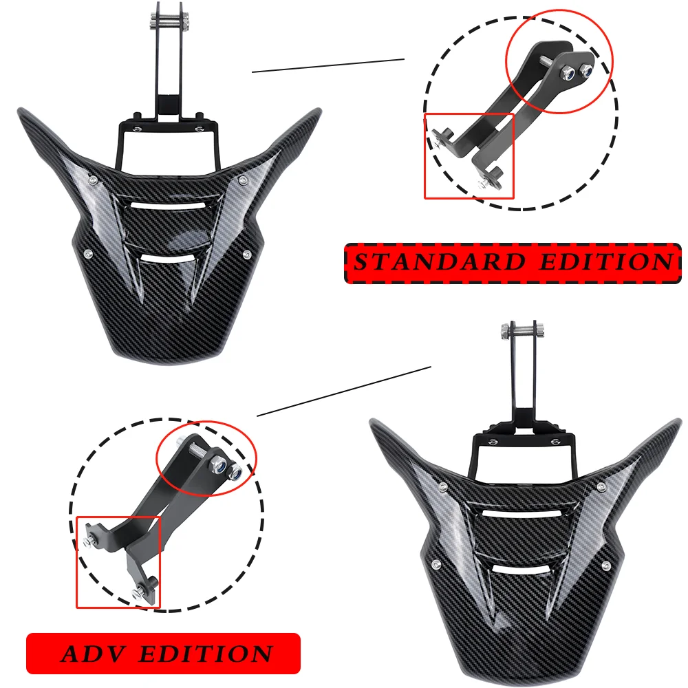 

Motorcycle Front Beak Fairing Extension Wheel Extender Cover For HONDA CRF1100L CRF1100 L Africa Twin Adventure Sports 20-22