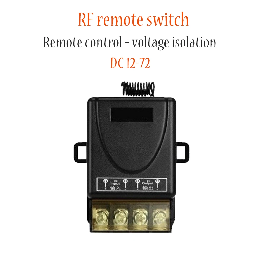 Wireless ON-OFF Switch DIY Device RF433 Remote Control High-power 30A Wide Voltage DC12-72V