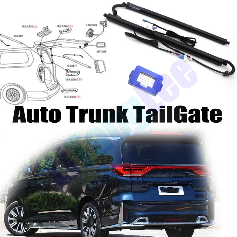 Car Power Trunk Lift For Trumpchi GM8 M8 GN8 2017~2021 Electric Hatch Tailgate Tail Gate Strut Auto Rear Door Actuator