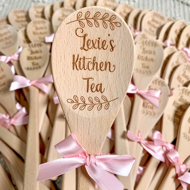 Personalized Wooden Spoon Custom Wedding Gifts Wood  Bridal Shower Favor Anniversary Gift Housewarming Wedding Gift