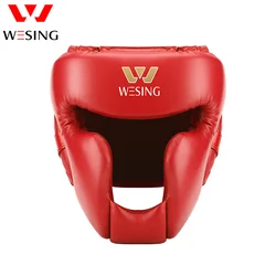 Wesing Boxing Full-Face Helmet Muay Thai Training Competition Head Guard MMA Head Protector dropship order