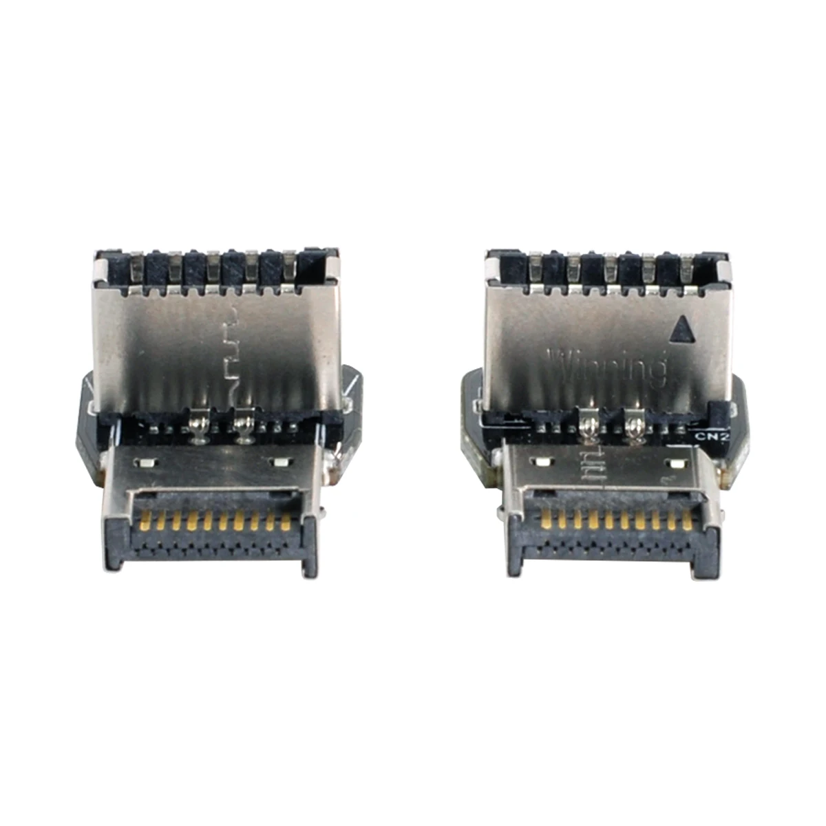 Chenyang 2pcs USB 3.1 Front Panel Header Male to Female Type-E Motherboard Extension Data Adapter