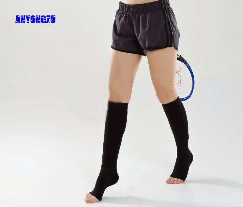 Woman Stockings Medical Compression Elastic Nursing Under Knee Varicose Veins 20-30mmhg Pressure Women calf Protection Foot