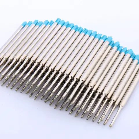 고품질 도매 100 Pcs 파란색 볼펜 리필 편지지 학생 사무실 학교 용품