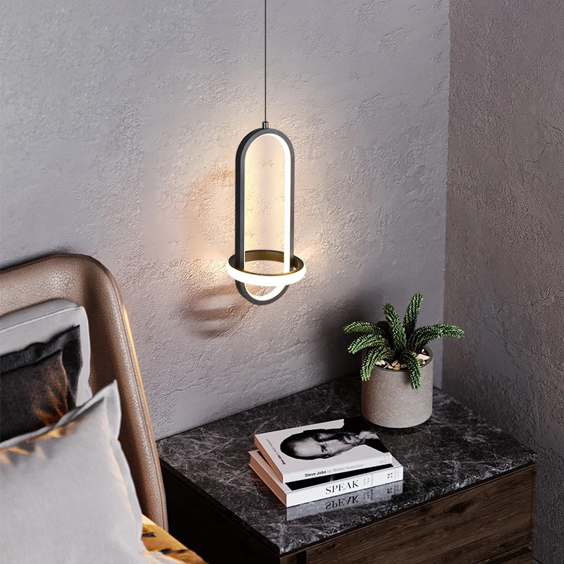 

Denmark Fashion Small Pendant Lights LED For Bedroom Bedside Creative Contracted Indoor Illumination Decorative Luminaire