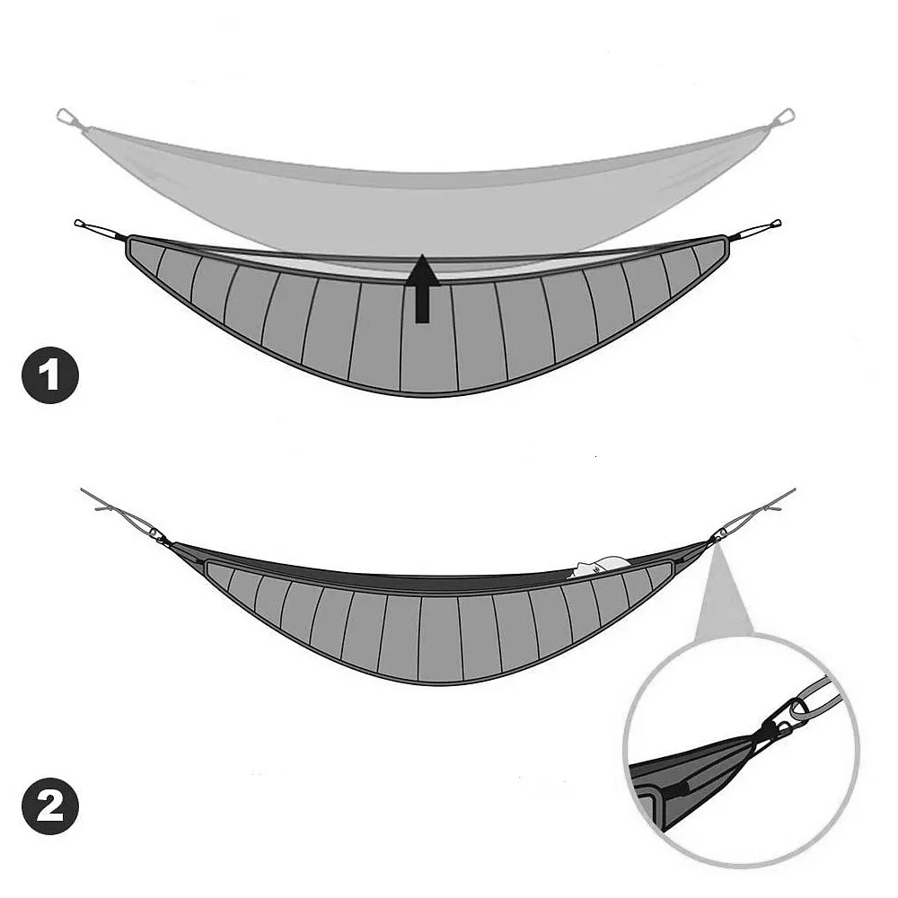 Outdoor Winter Warm Sleeping Bag Hammock Underquilt Sleeping Bag Warmer Under Quilt Blanket for Outdoor Camping hiking