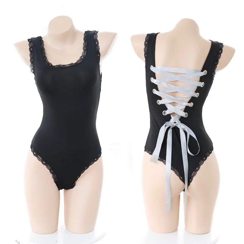 Neue schwarze weste schlinge weiblichen inneren sexy straps ins heißer boden wilden schlank bodysuit overall